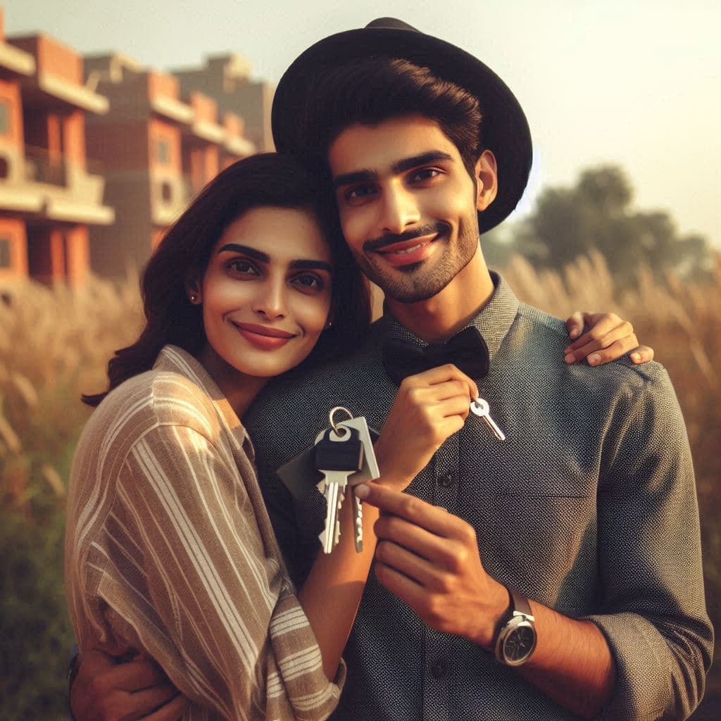 couple with keys