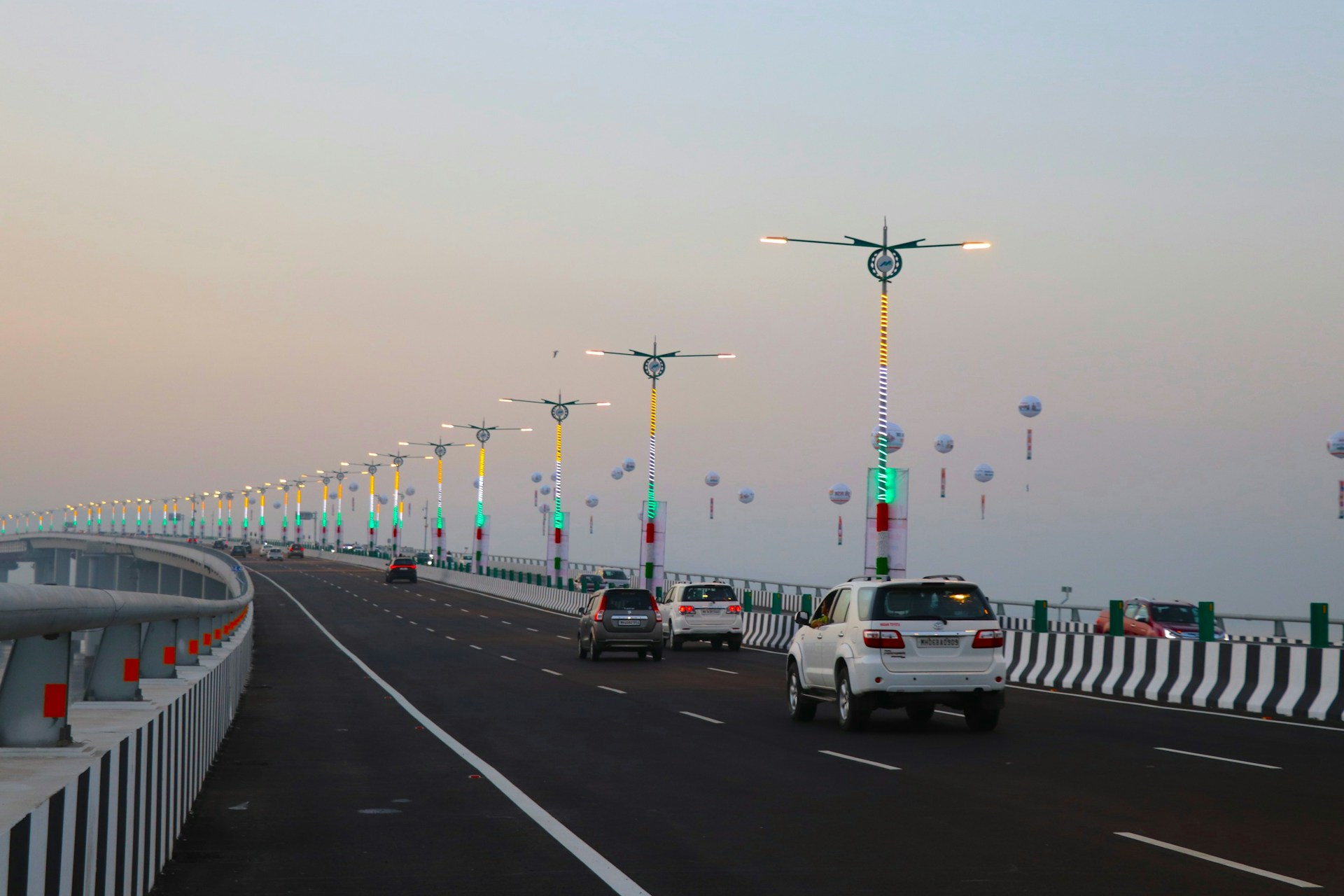 MTHL bridge driving view