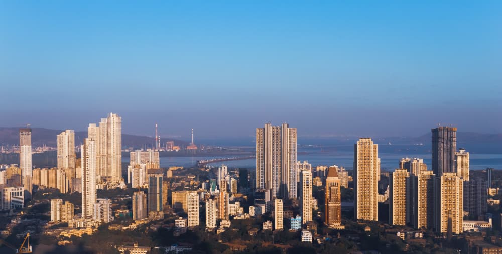 eastern sea-front of Mumbai